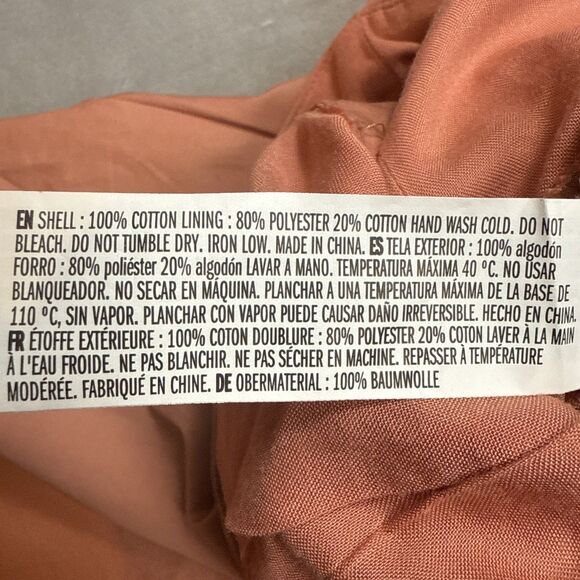 English Factory Women’s M Terracotta Pink Ruffle Sleeveless Jumpsuit Pockets - Picture 5 of 7